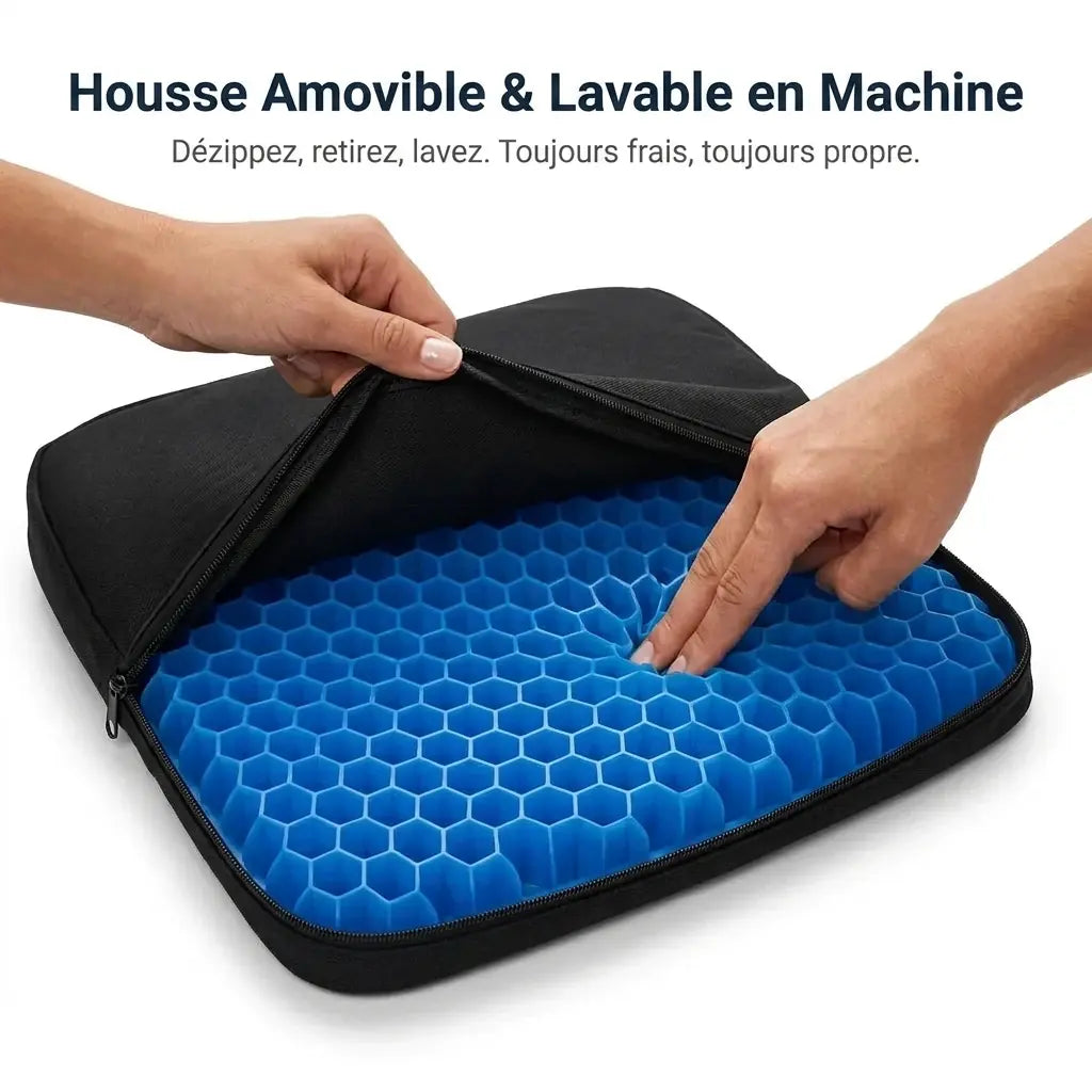 Coussin respirant qui réduit la température pelvienne
