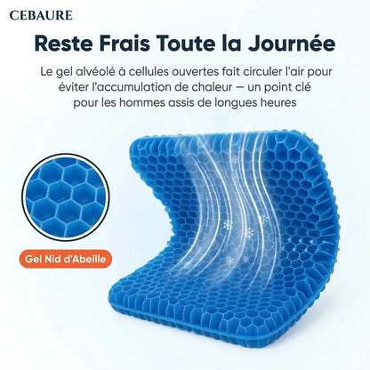 Coussin respirant qui réduit la température pelvienne