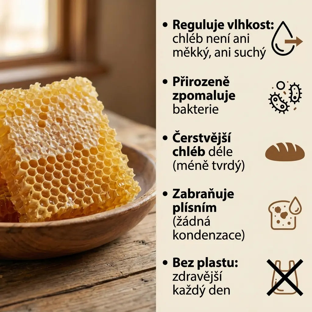 Prémiové sáčky na chléb vyrobené ze 100% bavlny a včelího vosku.